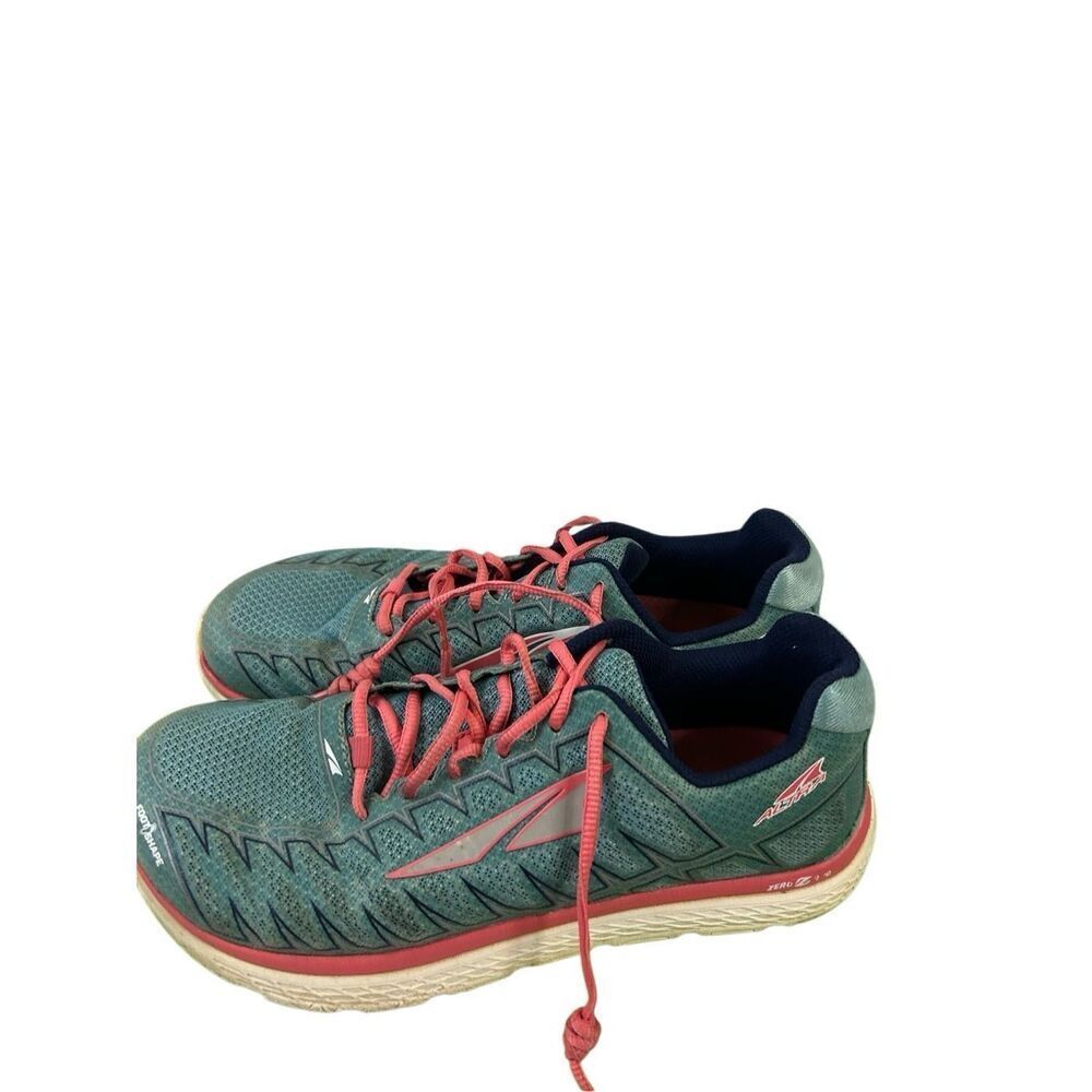 Altra 7.5 shoes zero foot shape AFW1734F-2 turquoise‎ pink  one V3